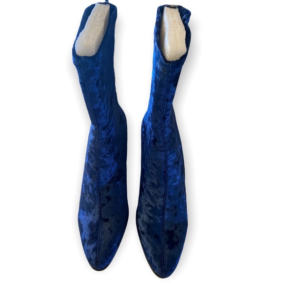 New Impo Velvet Boots-Size 8-Blue - Picture 2 of 4
